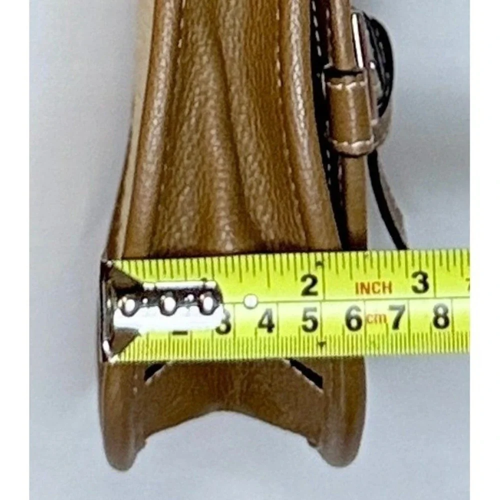 J. Jill Woven Straw Brown Leather‎ Crossbody Saddle Bag Summer Chic Straw Trend